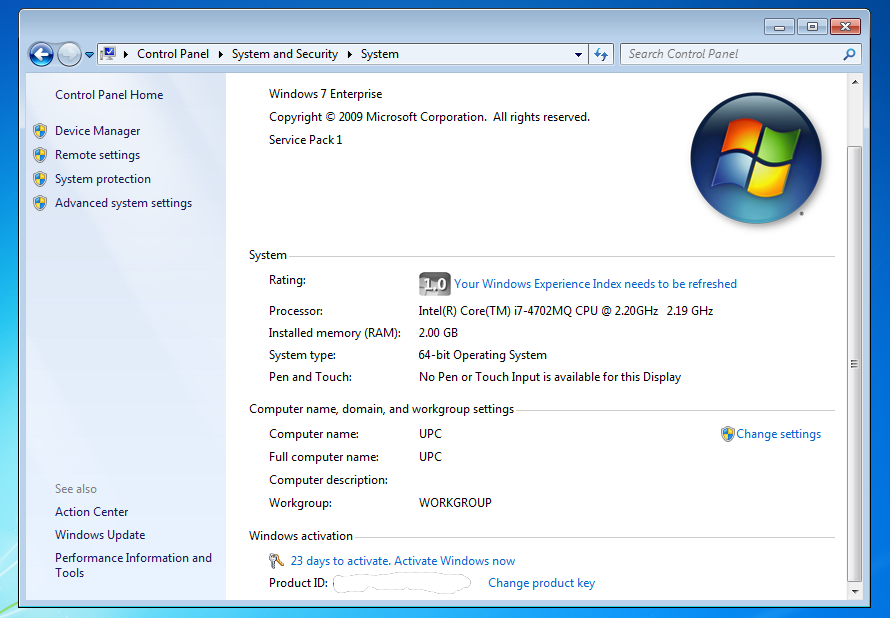 Windows 7 Product Activation Bypass