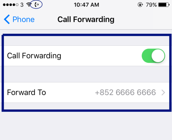 how do i remove my phone from call forwarding