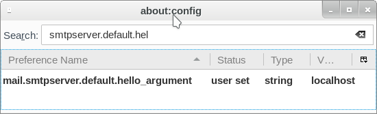 thunderbird hello argument config