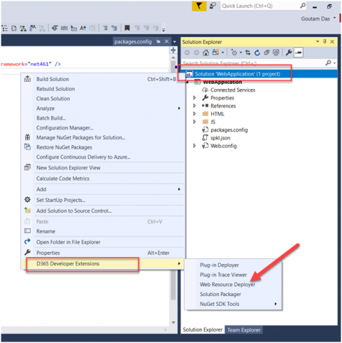 Dynamics 365 Developer Extension is Now Working in Visual studio 2017