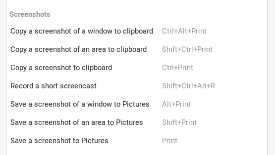 gnome-screenshot-shortcuts